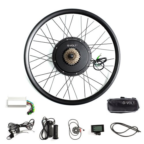 29" 48V 1000W E-Bike Conversion Kit, LCD DISPLAY, Rear Wheel, 30MPH